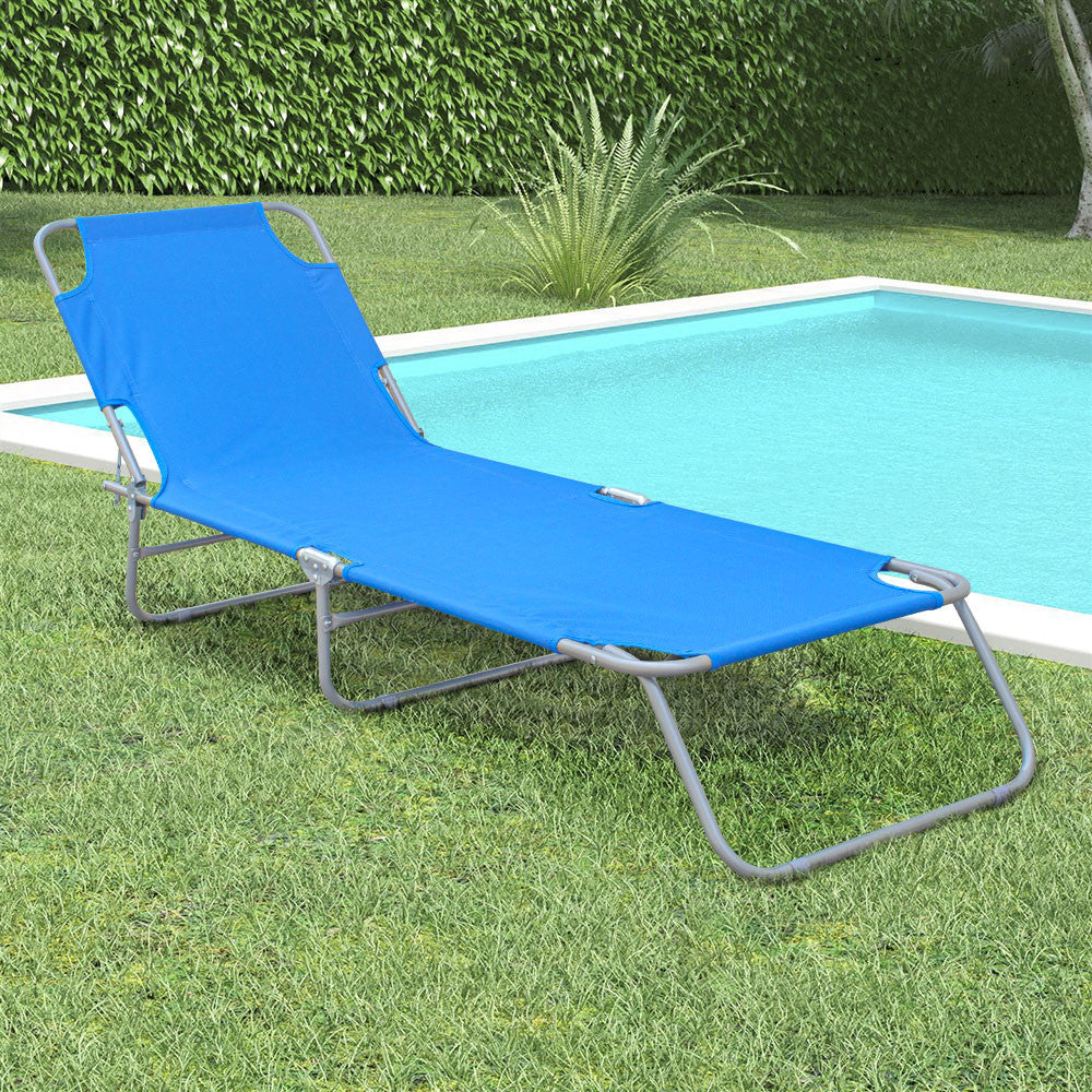 2309 Transat pliant avec dossier réglable pour plage ou jardin