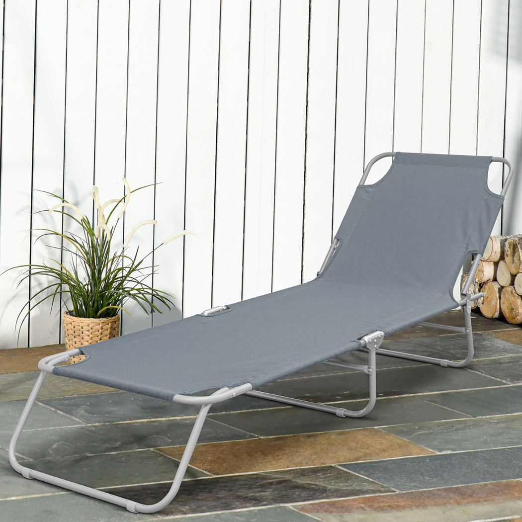 2309 Transat pliant avec dossier réglable pour plage ou jardin