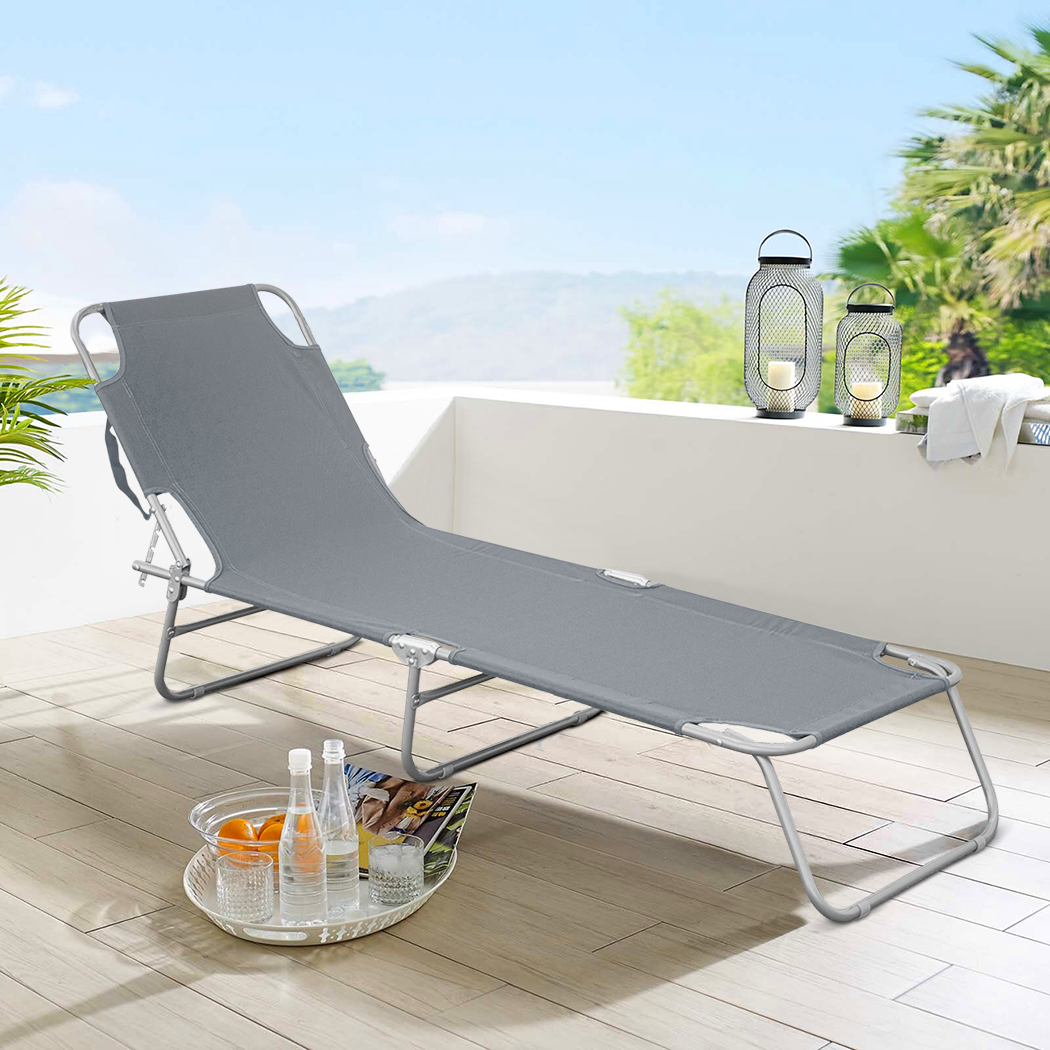 2309 Transat pliant avec dossier réglable pour plage ou jardin