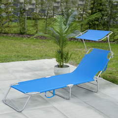 2309P Transat pliant avec dossier réglable et parasol