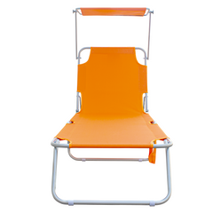 2309P Transat pliant avec dossier réglable et parasol