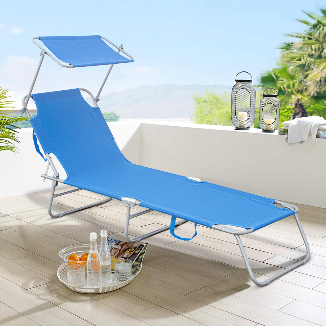 2309P Transat pliant avec dossier réglable et parasol