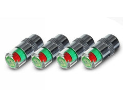 Kit 4 manomètres à roue avec indicateur LED Universel 2,4 bar 36 PSI