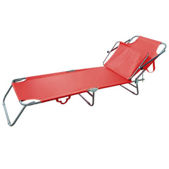Chaises longues pliantes 2 pièces dossier inclinable et pare-soleil acier 2309P