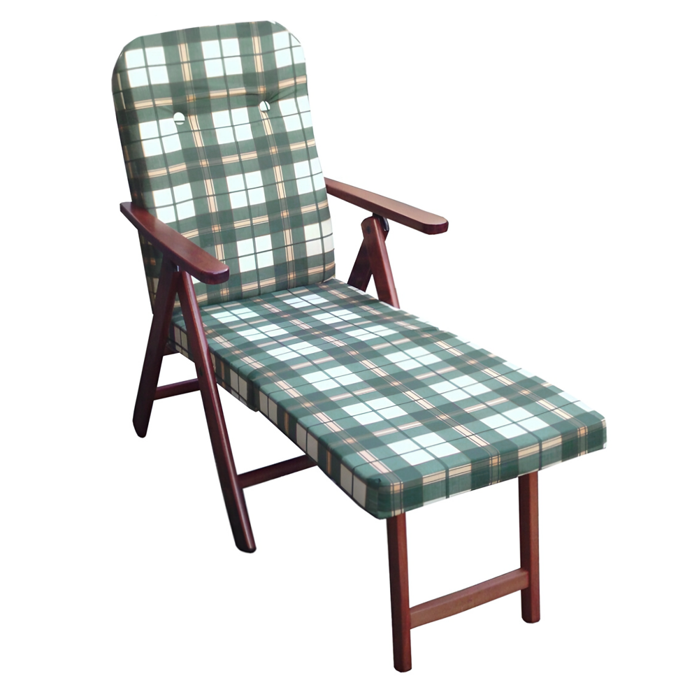 MOLISANA Artlegno Fauteuil inclinable Repose-pieds amovible Structure en bois