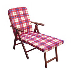 MOLISANA Artlegno Fauteuil inclinable Repose-pieds amovible Structure en bois