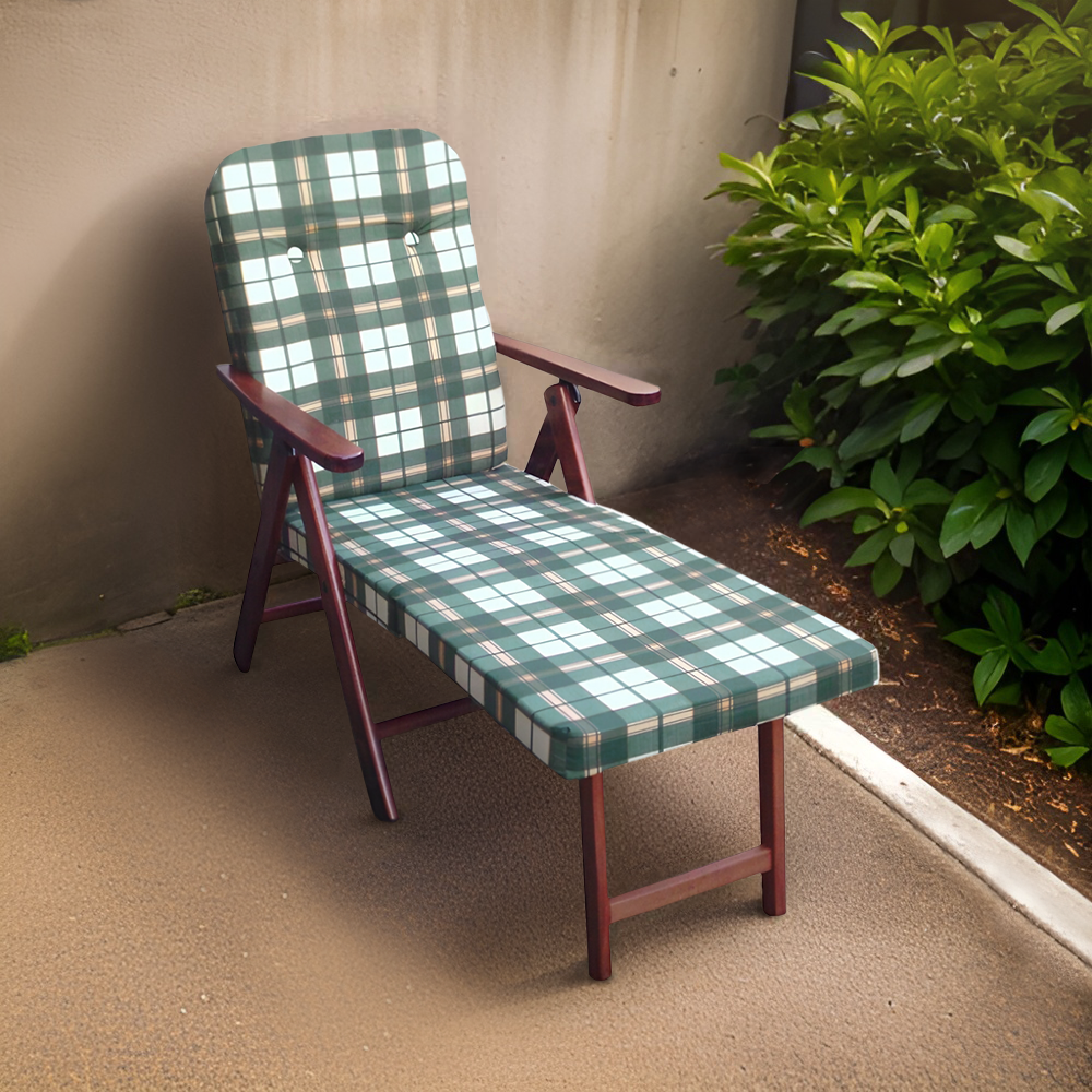 MOLISANA Artlegno Fauteuil inclinable Repose-pieds amovible Structure en bois