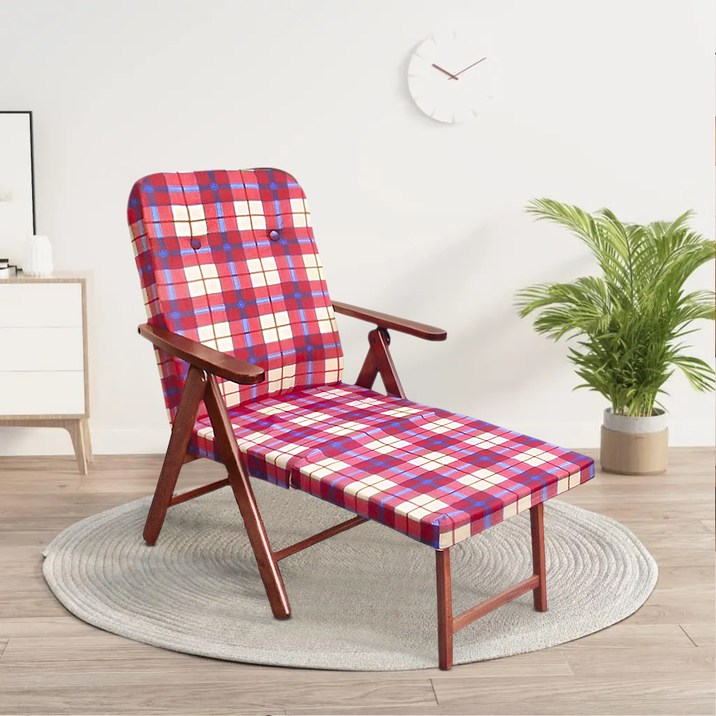 MOLISANA Artlegno Fauteuil inclinable Repose-pieds amovible Structure en bois