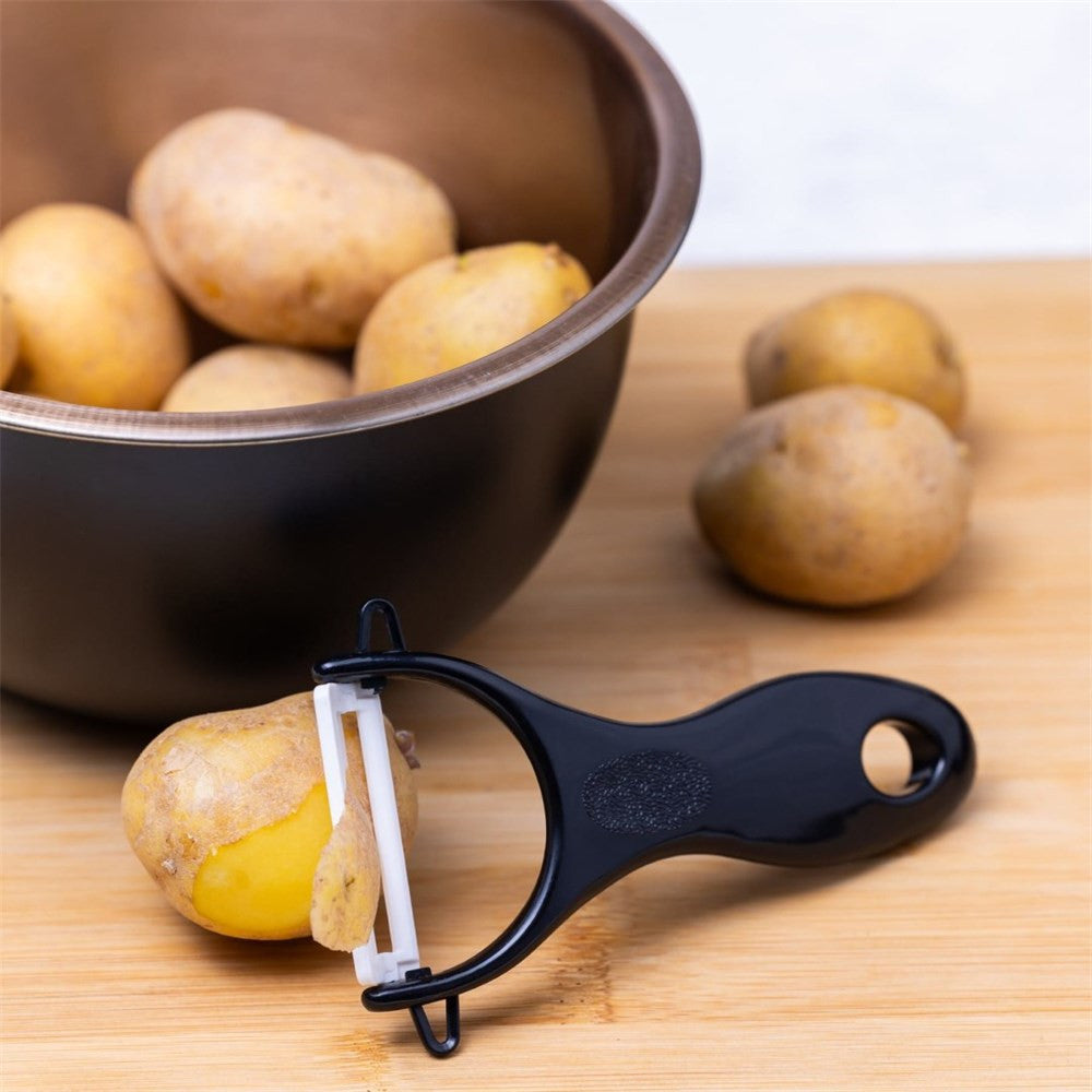 Ensemble de 5 couteaux de cuisine en pierre avec éplucheur en céramique