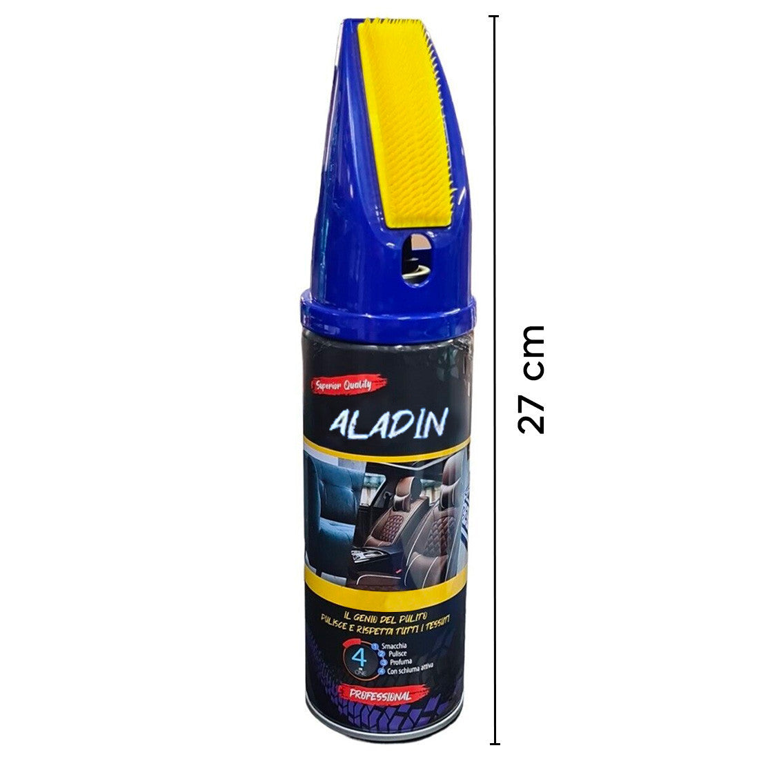 4pcs Détachant ALADIN pour Sièges Auto 400ml Idéal pour Tissus Moquettes et Cuir