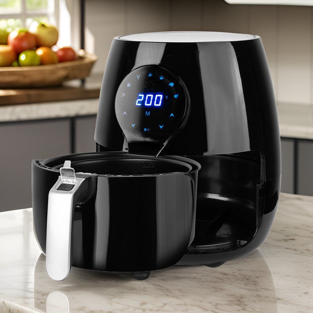 Friteuse à air 3,5 litres avec panier amovible 1500 W écran tactile et minuteur
