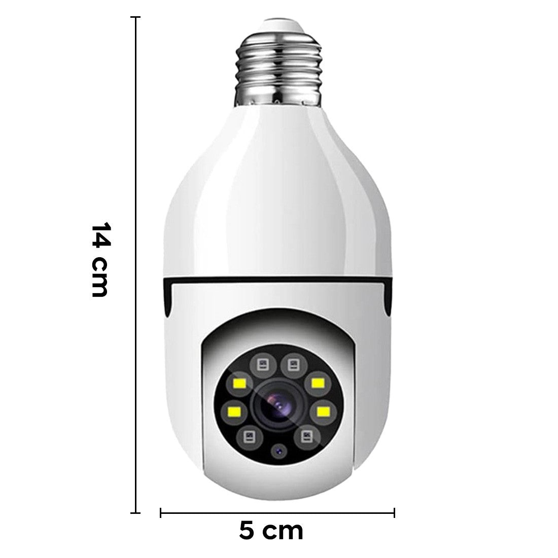 4 pièces Caméra Wi-Fi, lampe cachée, ampoule intérieure et extérieure, Zoom