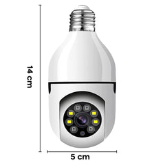 4 pièces Caméra Wi-Fi, lampe cachée, ampoule intérieure et extérieure, Zoom