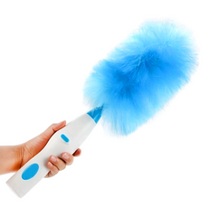 Plumeau Électrique Rechargeable Brosse Rotative Nettoyage 2 Têtes Sans Fil