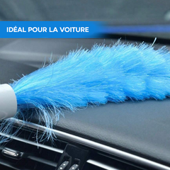 Plumeau Électrique Rechargeable Brosse Rotative Nettoyage 2 Têtes Sans Fil