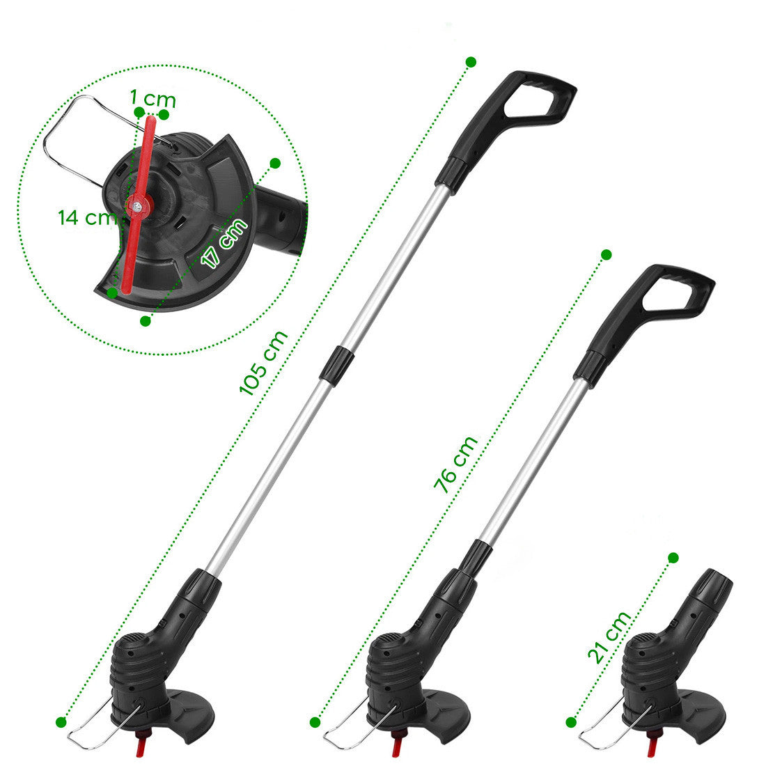 Débroussailleuse sans fil Débroussailleuse Tondeuse à gazon rechargeable Jardin