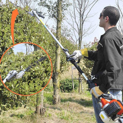 Taille-haie Coupe-branches/bordures débroussailleuse 52cc KRAFTROYAL 4en1 jardin