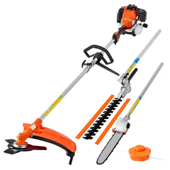 Taille-haie Coupe-branches/bordures débroussailleuse 52cc KRAFTROYAL 4en1 jardin