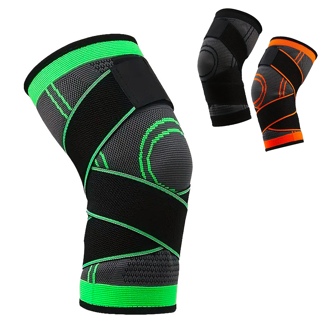 Genouillère Sportive Soutien de Genou Bande Élastique de Compression