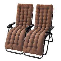 Pack 2 chaises inclinable pliable avec coussin Zéro gravité Dossier inclinable