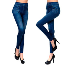 GIADA Leggings Stretch Shaping Effet Jeans Jegging Intérieur Peluche