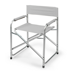 Chaise pliante Textilene aluminium et tissu ONSHORE 55x57x82cm