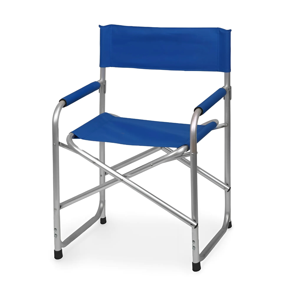 Chaise pliante Textilene aluminium et tissu ONSHORE 55x57x82cm