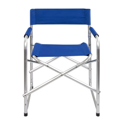 2 chaises réalisateur pliantes aluminium et textilène pour le camping 82x57x55