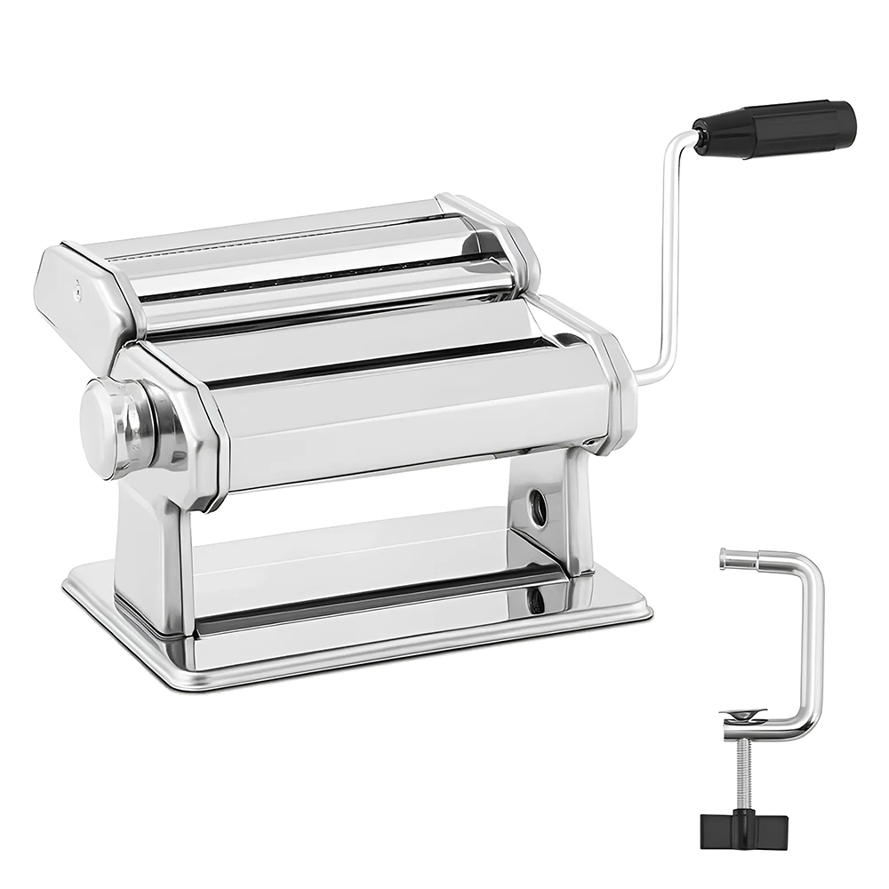 Machine à pâtes fraîches manuelle acier avec 7 réglages pour lasagnes fettuccine