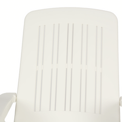 Transat Cancun avec roues pliantes en polyrotin 72x190x60cm