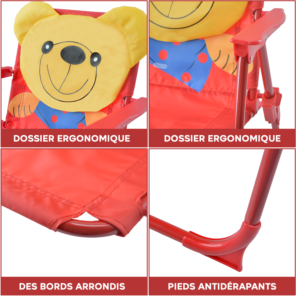 Ensemble jardin enfants 4 pièces Table Chaises et Parasol Jaune Réglable 3-6 ans