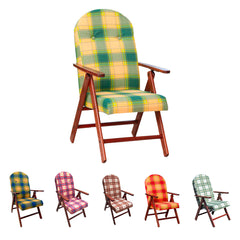 AMALFI Fauteuil en Bois MASLEGNO Fauteuil inclinable Coussin Rembourré 108x65x60