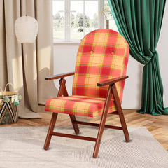 AMALFI Fauteuil en Bois MASLEGNO Fauteuil inclinable Coussin Rembourré 108x65x60