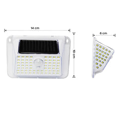 Applique solaire LED mural avec lumière froide et capteur de mouvement
