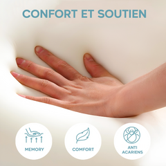 4 pièces Oreiller Cervical mémoire forme 11cm haleine fraîche aloe Vera