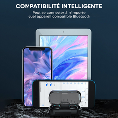 Écouteurs tactiles sans fil Bluetooth 5.3 Microphone affichage LED, sans fil
