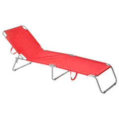 2 pièces chaises longues pliantes en acier 2309 dossier inclinable 4 Positions