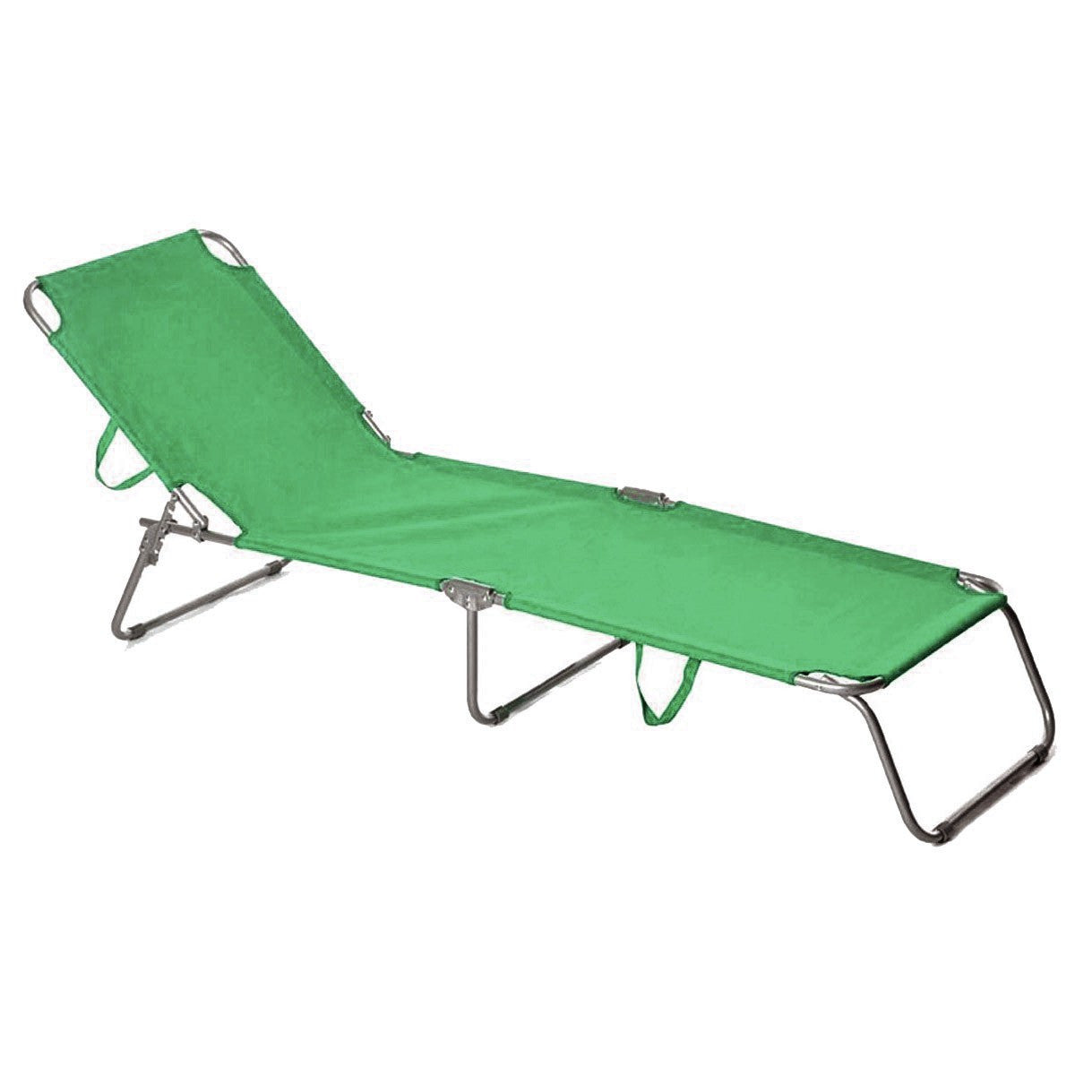 2 pièces chaises longues pliantes en acier 2309 dossier inclinable 4 Positions