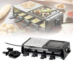 38708 - Appareil à raclette 8 personnes avec deux pierres antiadhésive