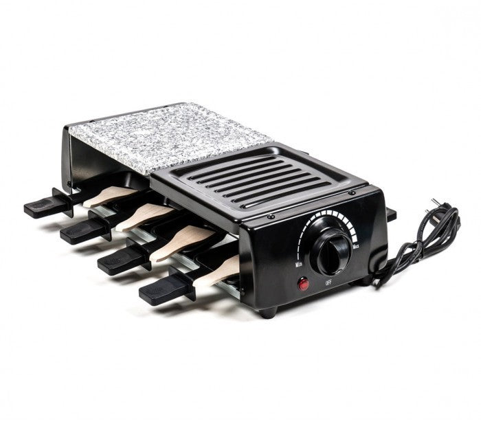 38708 - Appareil à raclette 8 personnes avec deux pierres antiadhésive
