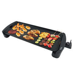 Plaque Électrique en Aluminium Antiadhésive Grill 2200W Extra Large 65.5x29cm