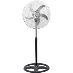 Ventilateur 3 en 1 sur Pied Table et Mural 50W avec 5 Pales en Métal Oscillantes