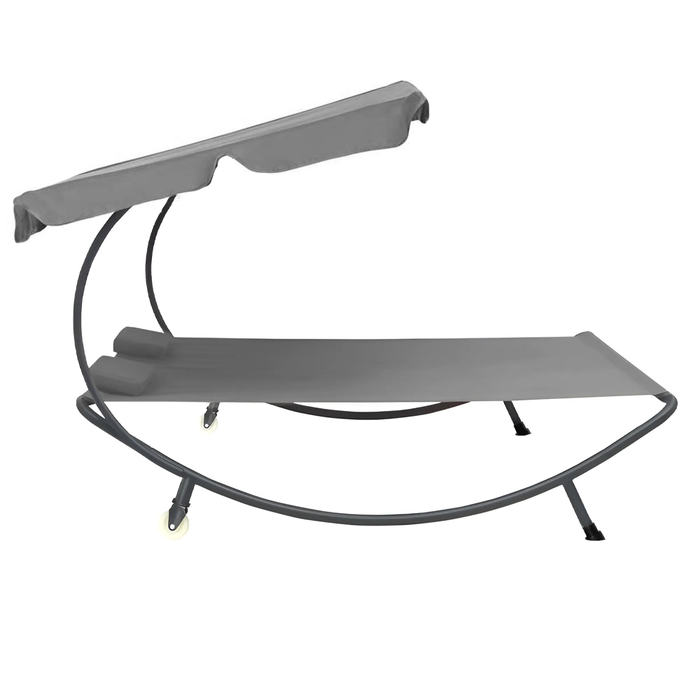 Transat Double Extérieur PARADISE avec Pare-Soleil et Coussins 155x173x200