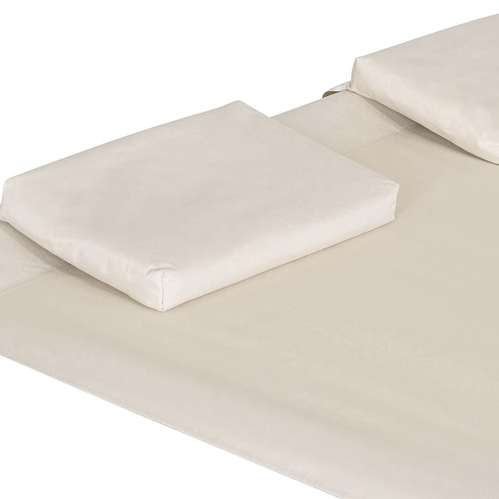 Transat Double Extérieur PARADISE avec Pare-Soleil et Coussins 155x173x200