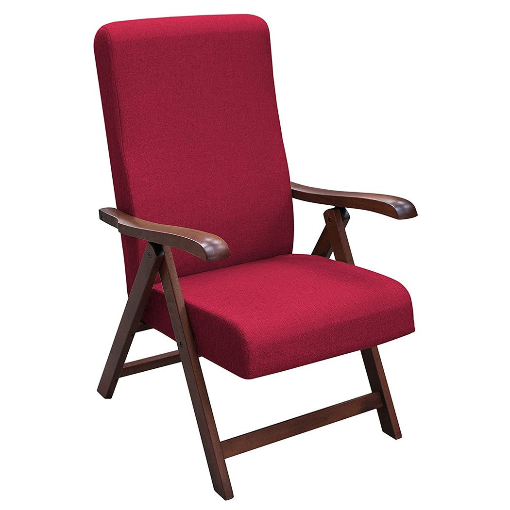 Fauteuil en Bois de Hêtre Noyer Miami MAS272 Dossier Inclinable Relax 65x112x75