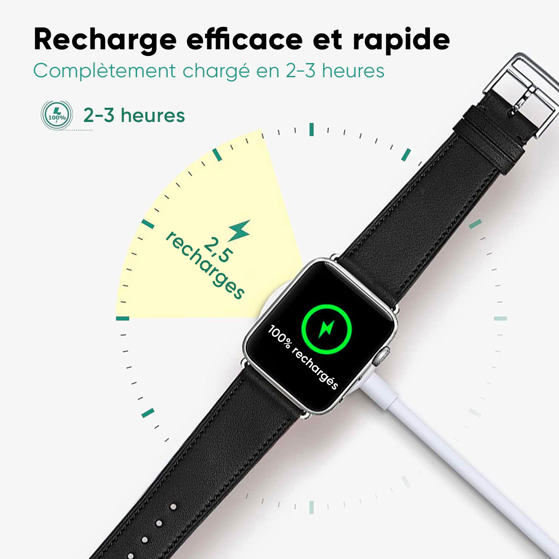 Smartwatch Ultra 49mm 4 Bracelets d'appels et d'applications iOS et Android 4en1