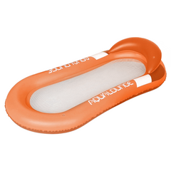 Matelas gonflable siège filet transat fauteuil avec coussin pour piscine 167x85