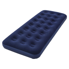 Matelas gonflable individuel pour camping et maison avec effet floqué 185x76cm