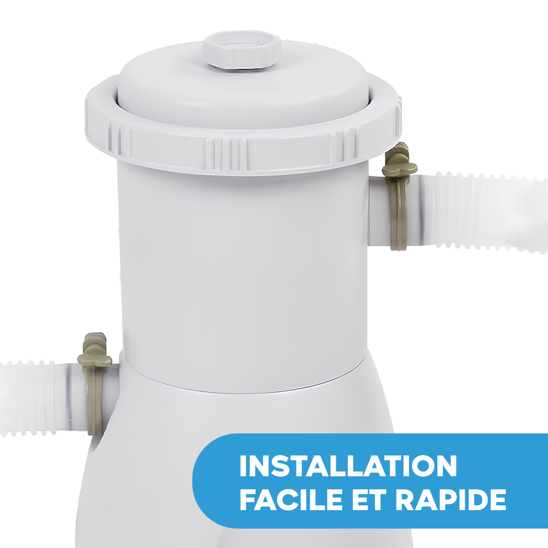 Piscine autoportante ronde avec boudin gonflable PVC BL572 et filtre 305xH76cm