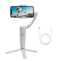 Stabilisateur de Smartphone à 3 Axes avec Trépied Pliable pour Photos et Vidéos
